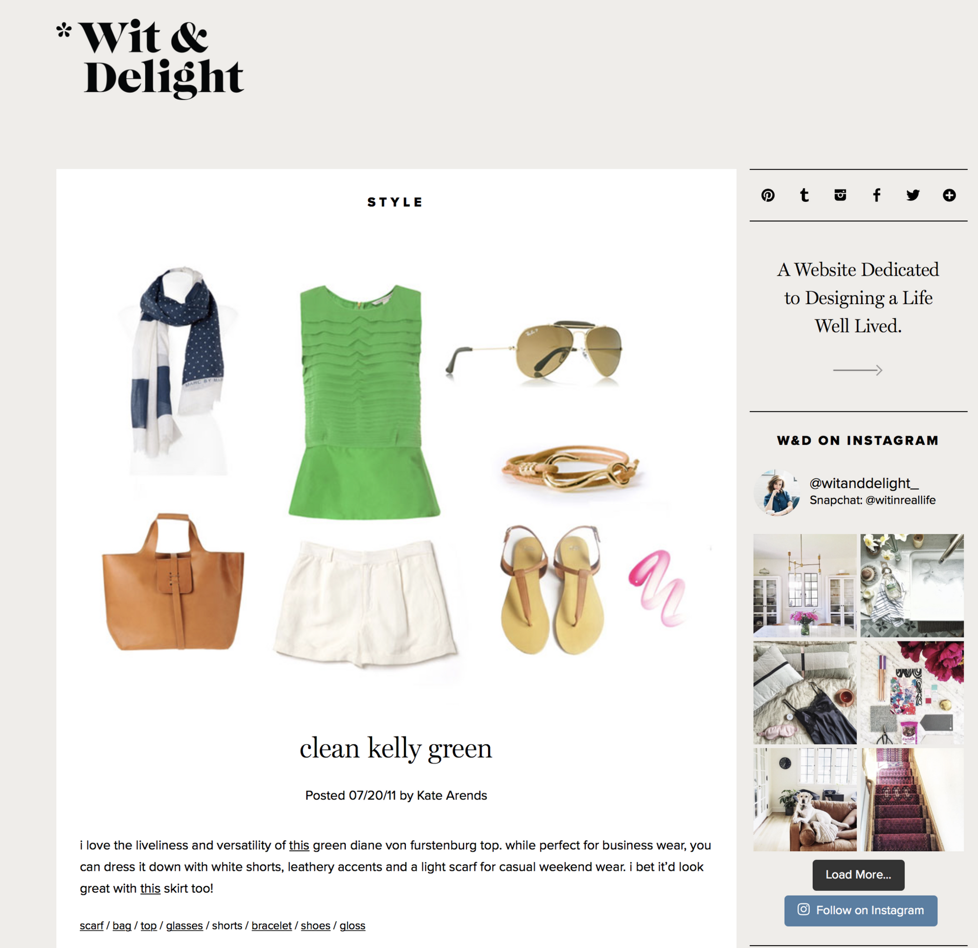 Wit + Delight, July 2011
