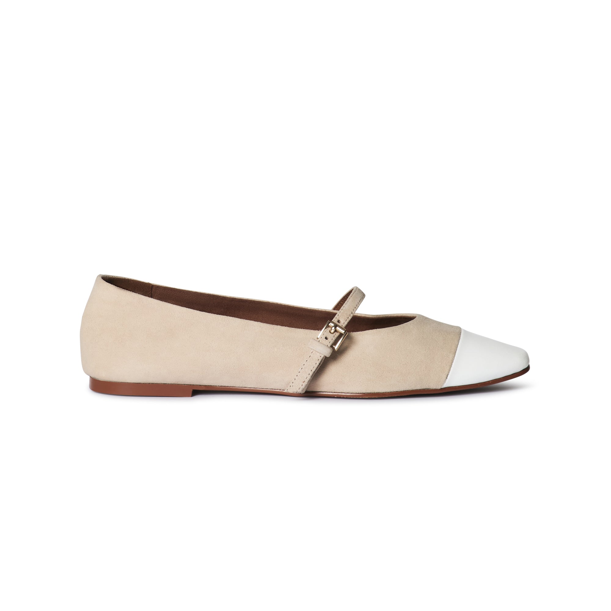 La Domenica Mary Jane | Beige Ivory