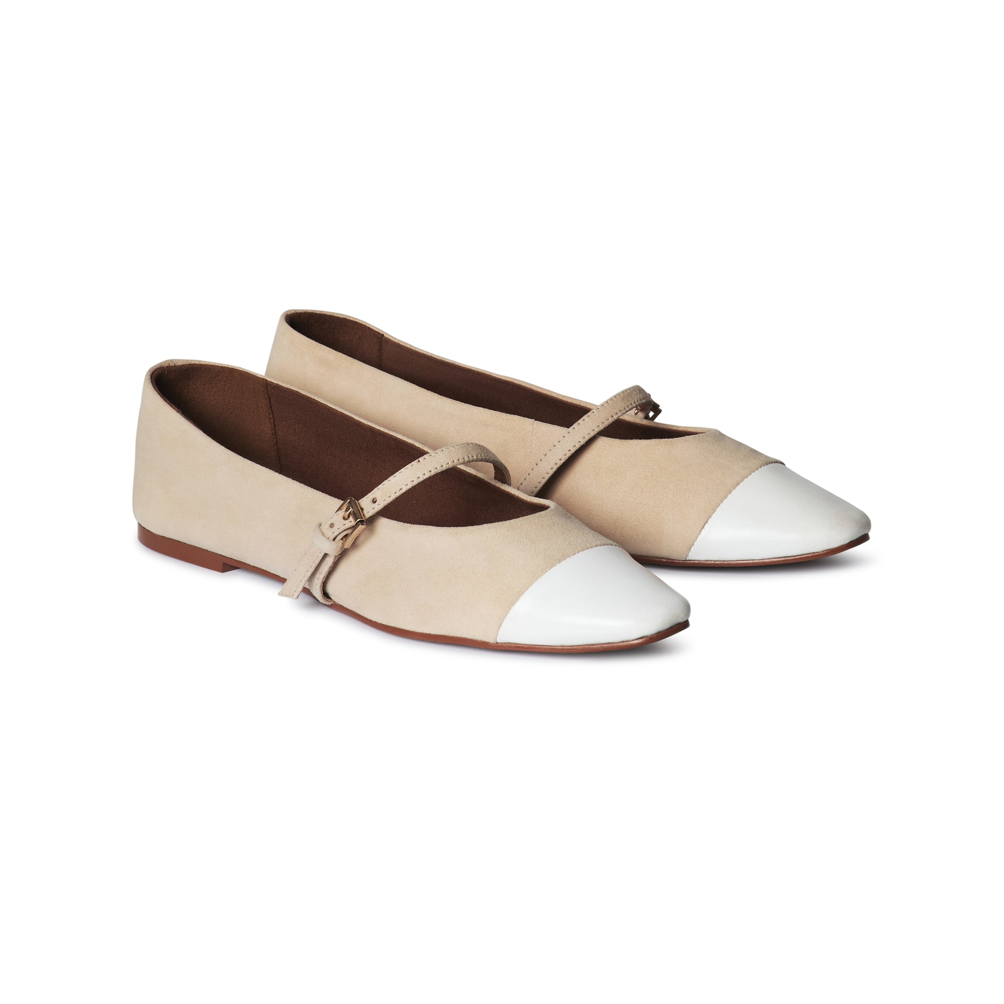La Domenica Mary Jane | Beige Ivory